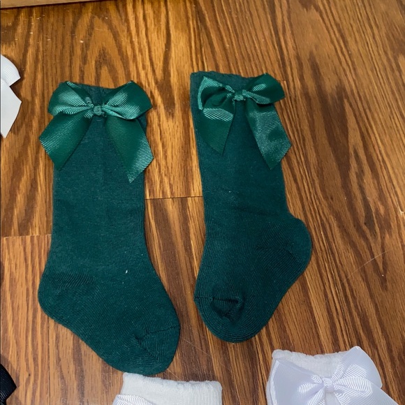 6 pairs baby bow knee high 0-6 months - Picture 8 of 13